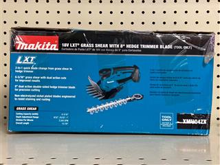 Makita LXT 18V Lithium-Ion Cordless Grass Shear with Hedge Trimmer Blade